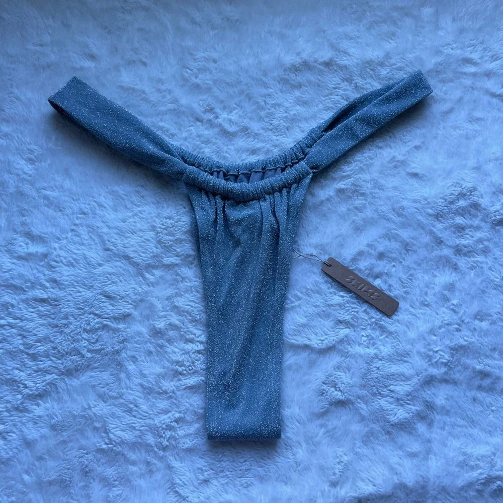 SKIMS metallic swim